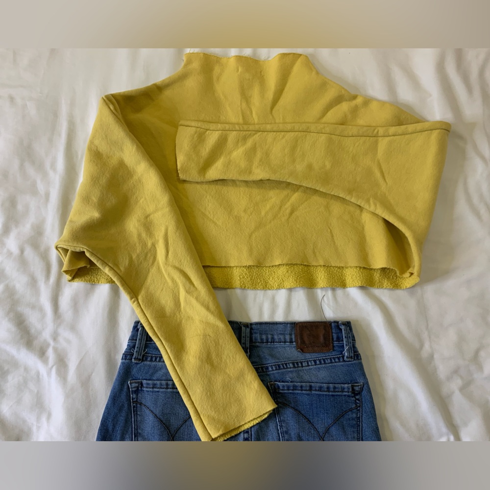 Urban Outfitters mock neck yellow sweater
